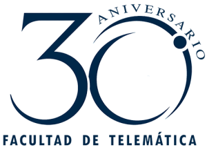 Logo de la Facultad de Telemática por 30 aniversario