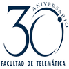 Logo de 30 aniversario de la Facultad de Telemática